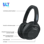 Sony Ultimate Wireless Noise Cancelling Overhead Headphones - Bluetooth Foldable Headset with Built-in Microphone and Long Battery Life - Like New