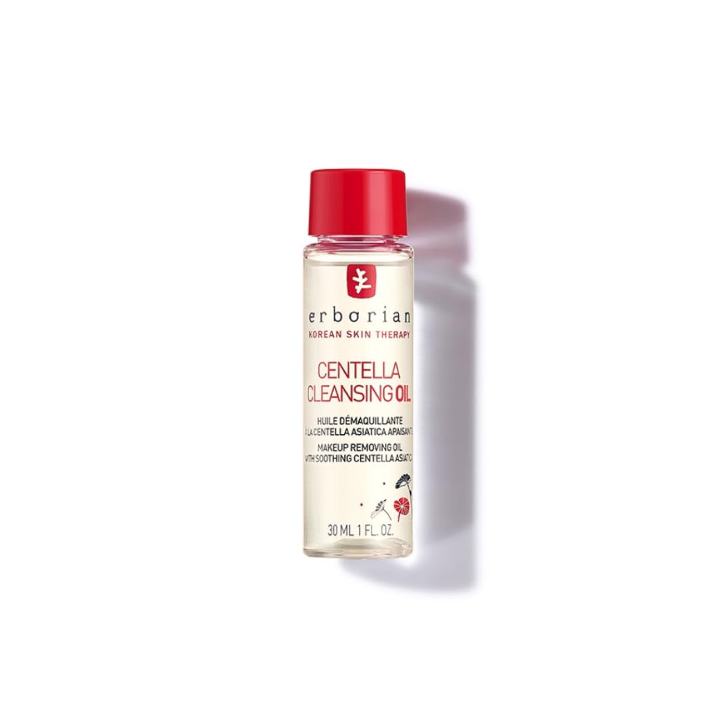 Erborian Centella Cleansing Oil Makeup Remover - Face Oil with Centella Asiatica - All Skin Types - Korean Skincare 30ml - New