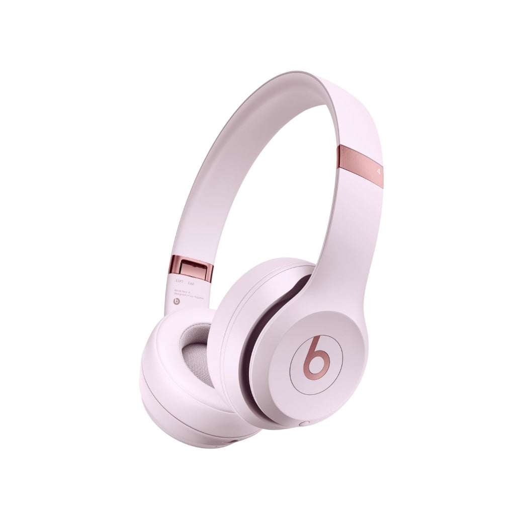 Beats Solo 4 Wireless Bluetooth On-Ear Headphones - Cloud Pink - High-Resolution Audio - Up to 50 Hours Battery Life - Apple and Android - Like New