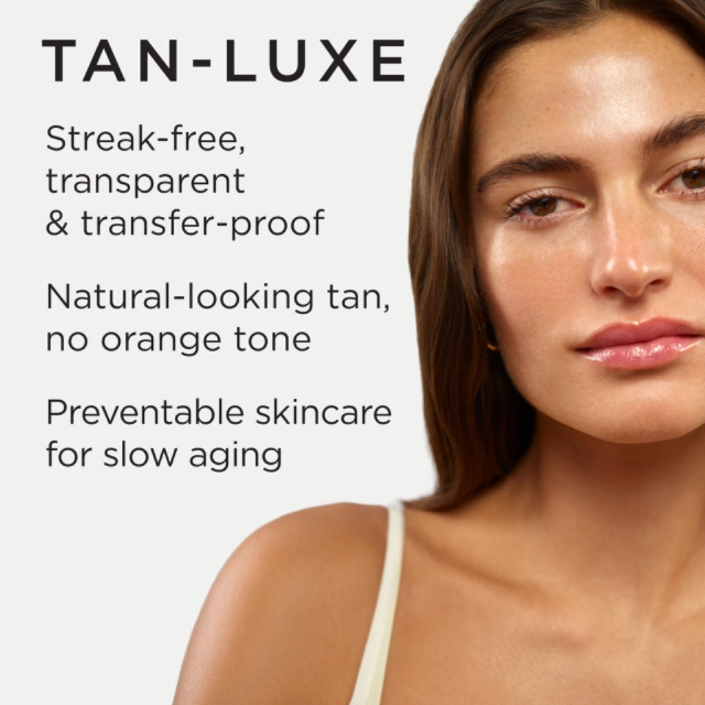 TAN-LUXE The Face - Illuminating Self-Tan Drops to Create Your Own Self Tanner, 30ml - Cruelty & Toxin Free - Light/Medium - Damaged Box