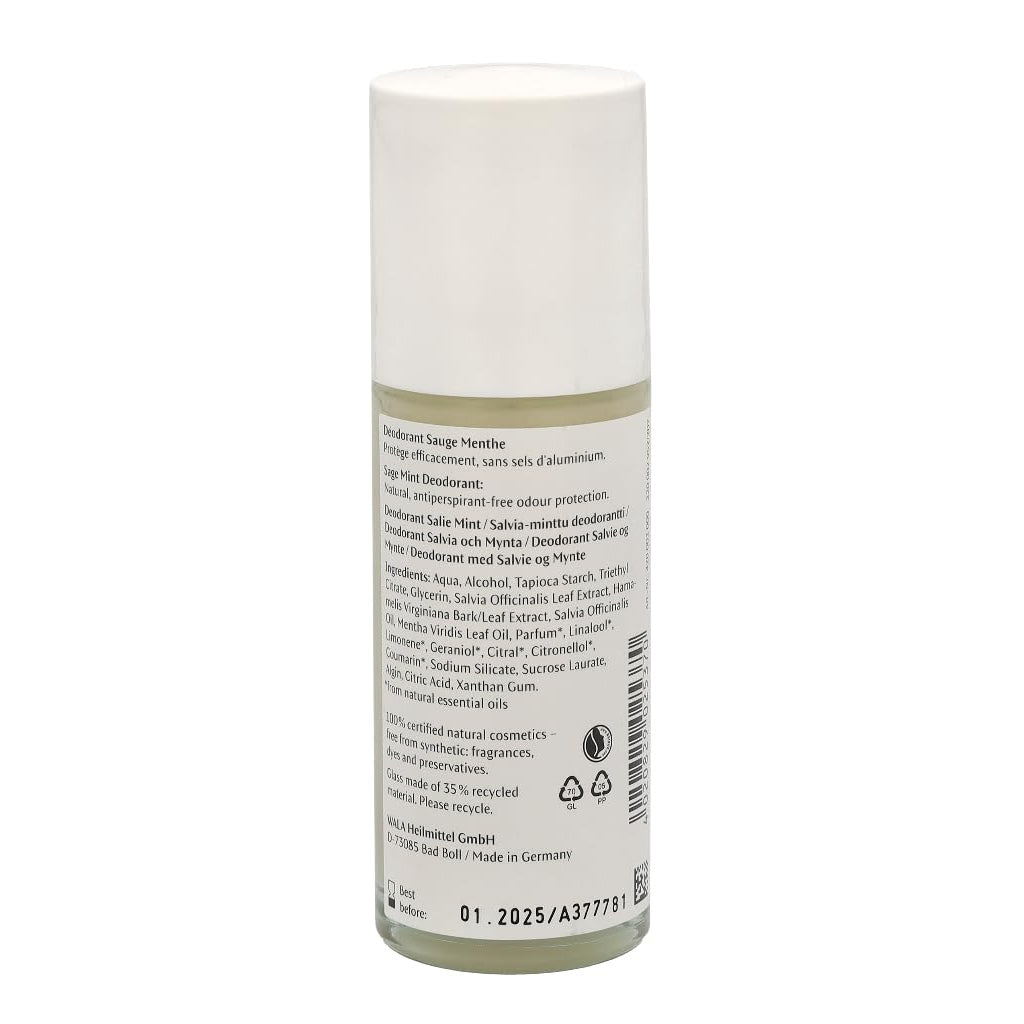 Dr. Hauschka Rose Deodorant 50ml Roll-On Gentle Natural Skin Care for Sensitive Skin Aluminium Salt Free Floral Freshness Pack of 1