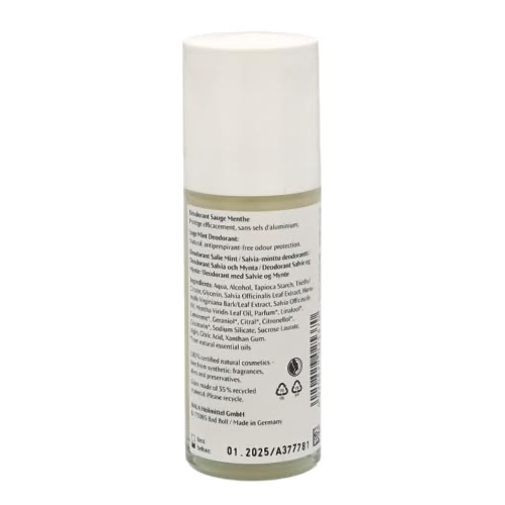 Dr. Hauschka Rose Deodorant 50ml Roll-On Gentle Natural Skin Care for Sensitive Skin Aluminium Salt Free Floral Freshness Pack of 1