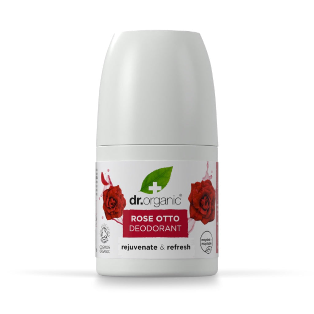 Dr. Hauschka Rose Deodorant 50ml Roll-On Gentle Natural Skin Care for Sensitive Skin Aluminium Salt Free Floral Freshness Pack of 1