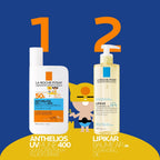 La Roche-Posay Anthelios UVMune 400 Dermo-Pediatrics Ultra Light Invisible Fluid SPF50+ 50ml Kids sun screen for Children's Sensitive & Atopy-Prone Skin - BBE 04/2028
