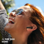 JBL Wave Beam 2 True Wireless Earbuds Bluetooth Headphones with Charging Case - Black - In-Ear Sport and Leisure Earphones