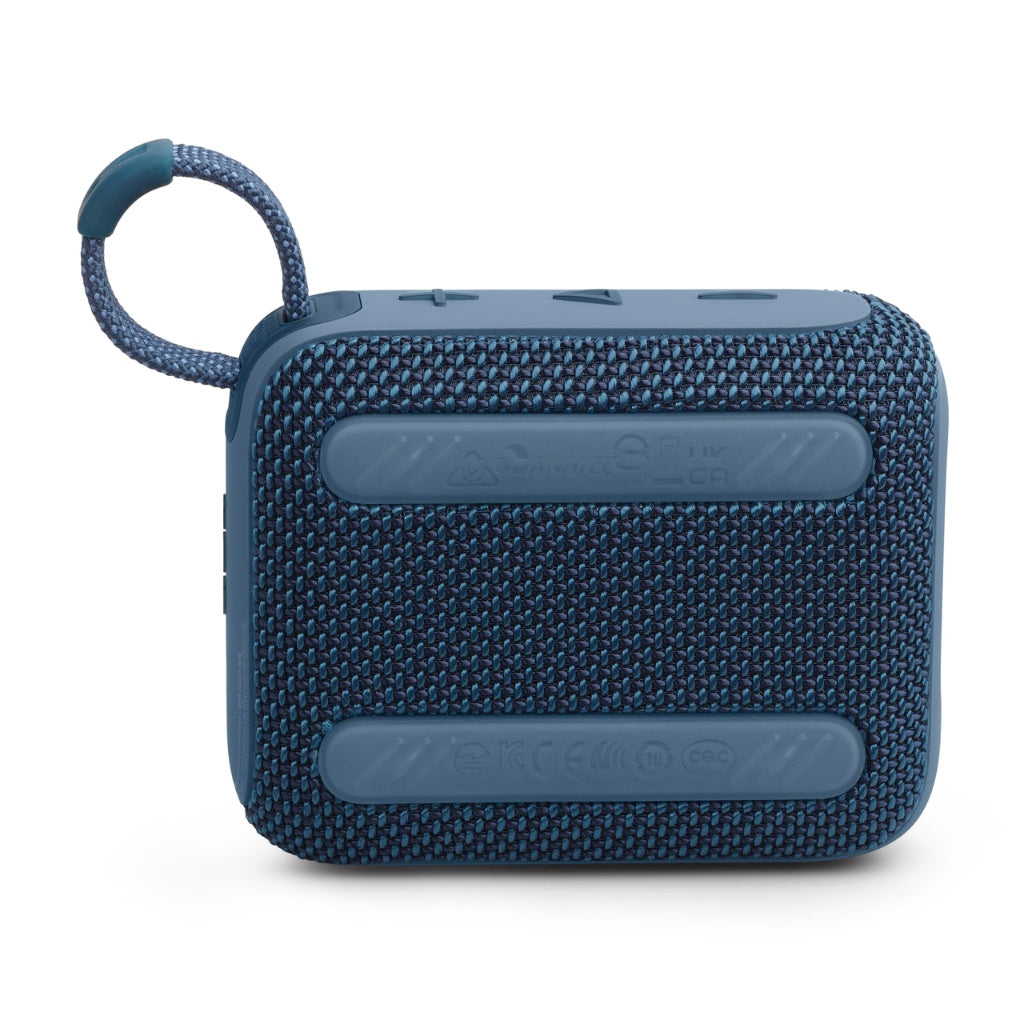 JBL Go 4 Ultra-Portable Bluetooth Speaker Blue Waterproof Wireless Compact Travel Speaker with 7 Hour Battery Life