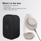Beats Studio Pro Wireless Bluetooth Noise Cancelling Headphones - Sandstone - Over-Ear Spatial Audio Headset for iPhone and Android - Like New