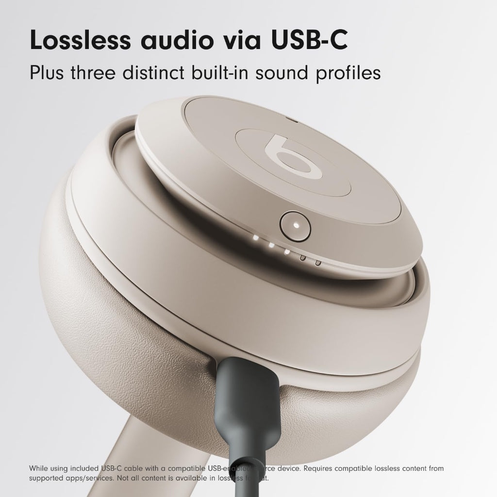 Beats Studio Pro Wireless Bluetooth Noise Cancelling Headphones - Sandstone - Over-Ear Spatial Audio Headset for iPhone and Android - Like New