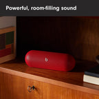 Beats Pill Portable Wireless Bluetooth Speaker - Red - Compact Rechargeable Audio System with Built-in Microphone and USB-C Charging - Like New