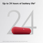 Beats Pill Portable Wireless Bluetooth Speaker - Red - Compact Rechargeable Audio System with Built-in Microphone and USB-C Charging - Like New