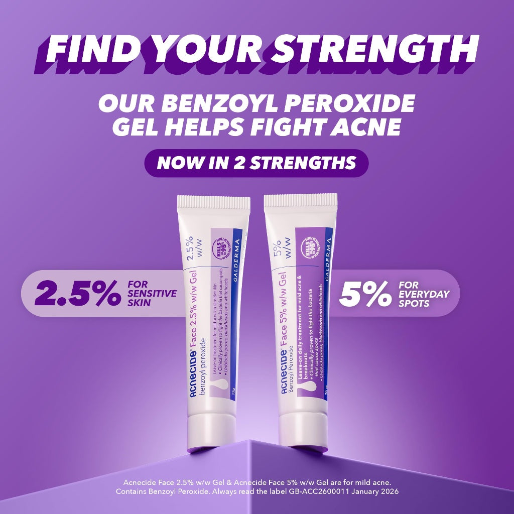 Acnecide Face Gel 5% Benzoyl Peroxide 15g Targeted Acne Treatment for Spots and Breakouts Tube - Damaged Box