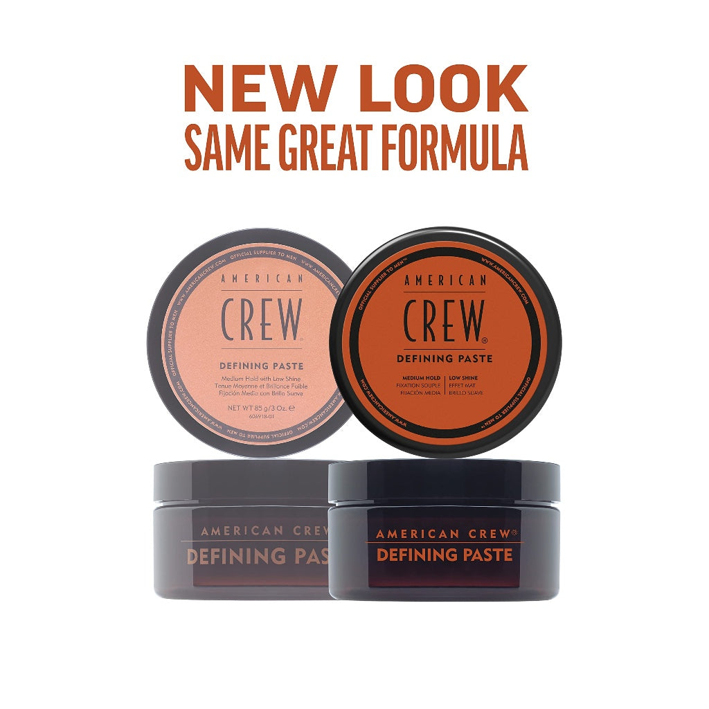 American Crew Defining Paste 85g Medium Hold Low Shine Mens Hair Styling Wax Matte Finish Texture and Thickening Paste for Men