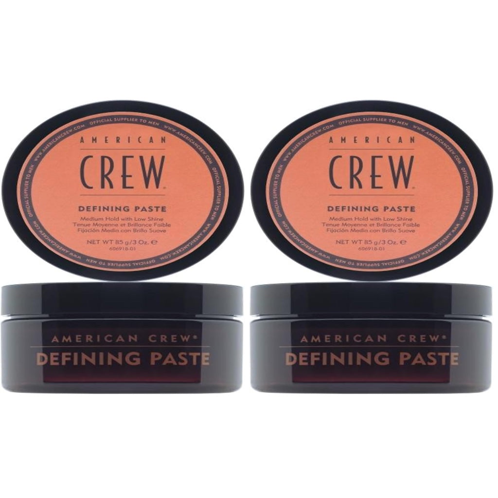 American Crew Defining Paste 85g Medium Hold Low Shine Mens Hair Styling Wax Matte Finish Texture and Thickening Paste for Men