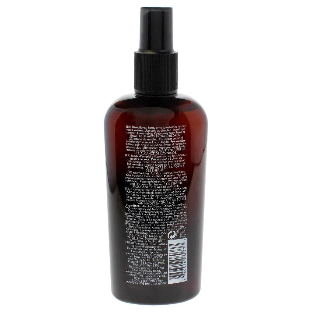 American Crew Grooming Spray 250ml Variable Hold Finishing Hair Styling Mist for Men 8.45oz Professional Haircare Spray Bottle