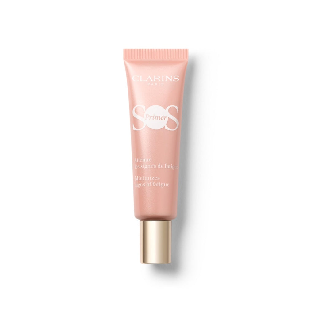 Clarins SOS Primer Peach 30ml - Colour Correcting Face Primer for Dark Circles and Imperfections - Oil Free Makeup Base - Damaged Box
