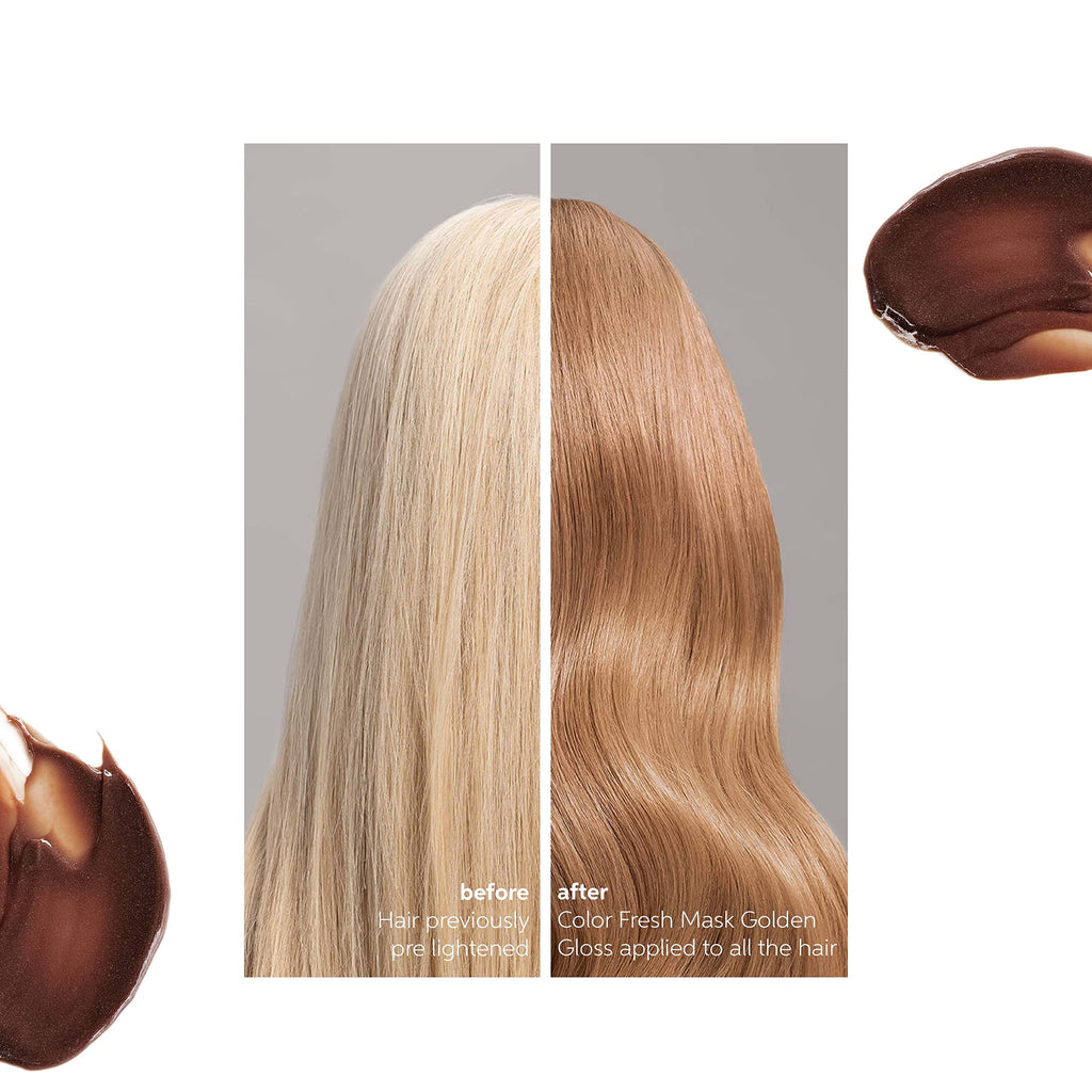 Wella Professional Color Fresh Mask, Temporary Hair Color Refresh Treatment, Semi-Permanent Hair Dye, Hair Gloss Treatment, Golden Gloss, 500 ml