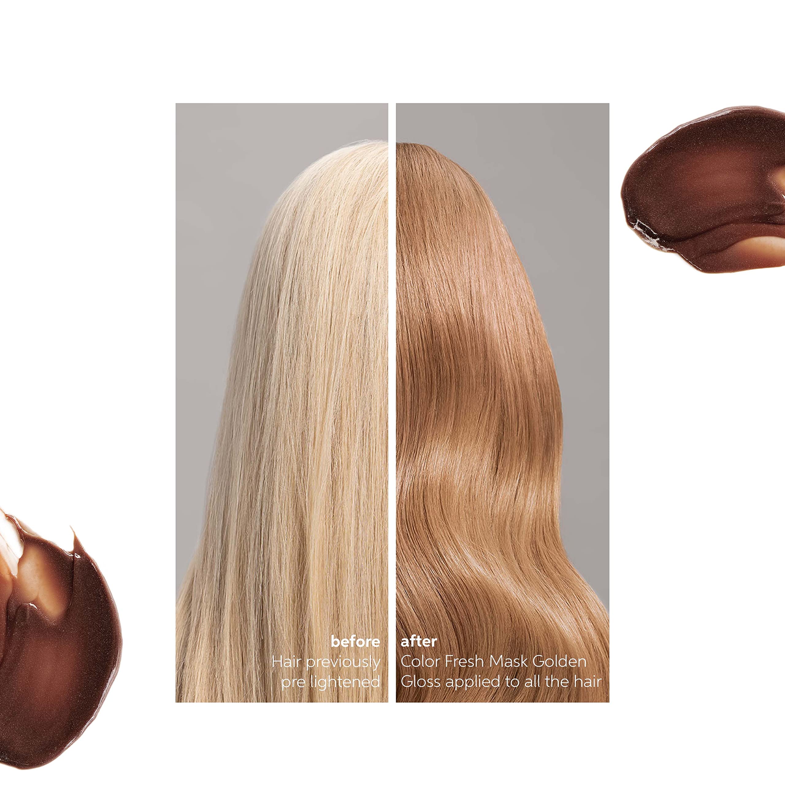 Wella Professional Color Fresh Mask, Temporary Hair Color Refresh Treatment, Semi-Permanent Hair Dye, Hair Gloss Treatment, Golden Gloss, 500 ml