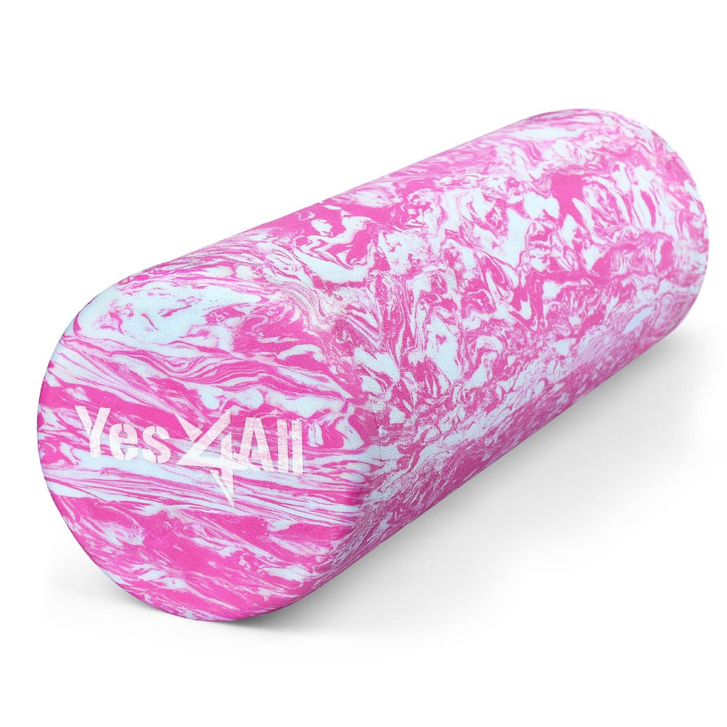 Yes4All EVA Foam Roller 18 Inch Unicorn Marbled High Density Muscle Massager for Deep Tissue Physical Therapy and Exercise Recovery - Damaged Box