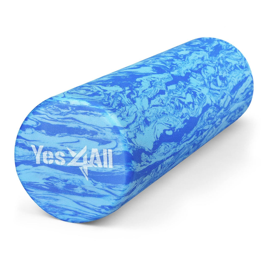Yes4All EVA Foam Roller 18 Inch Unicorn Marbled High Density Muscle Massager for Deep Tissue Physical Therapy and Exercise Recovery - Damaged Box