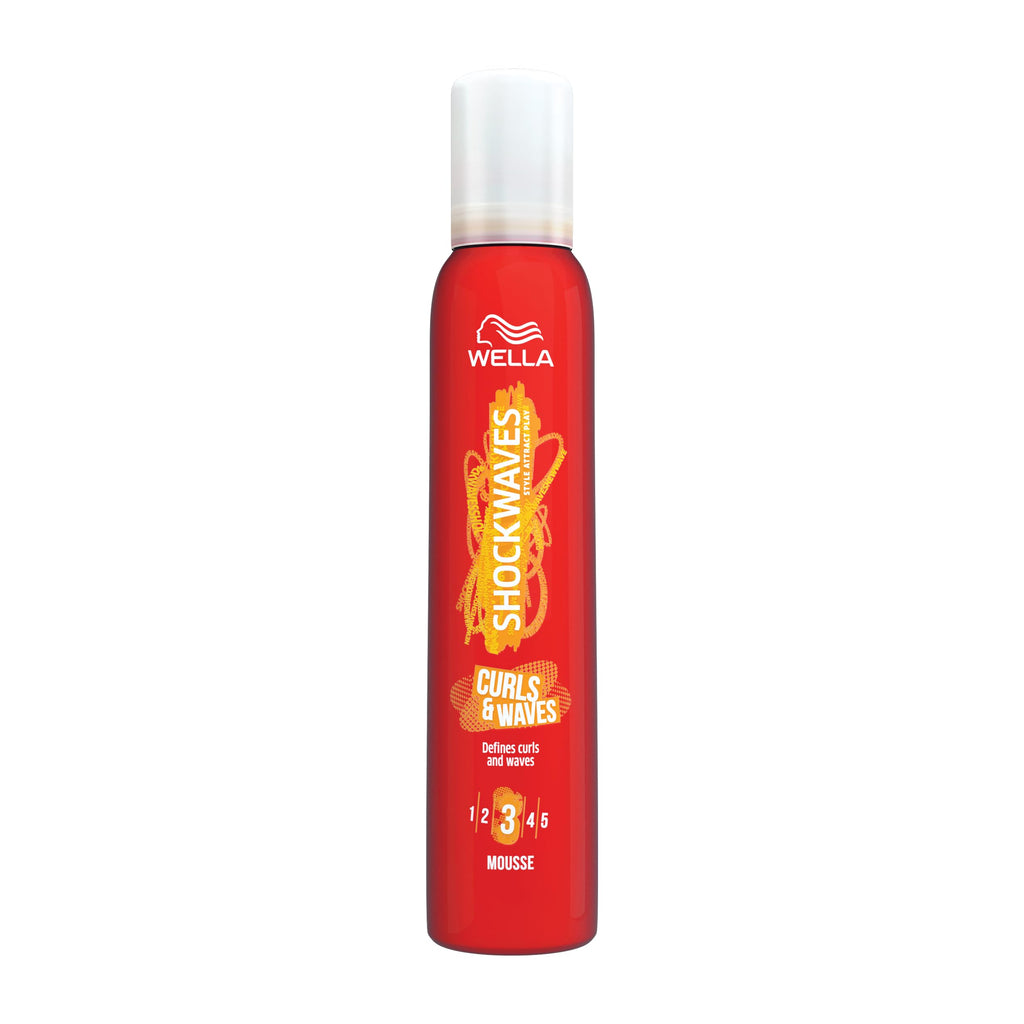 Wella Shockwaves Curls and Waves Mousse, 200 ml - Damaged Box