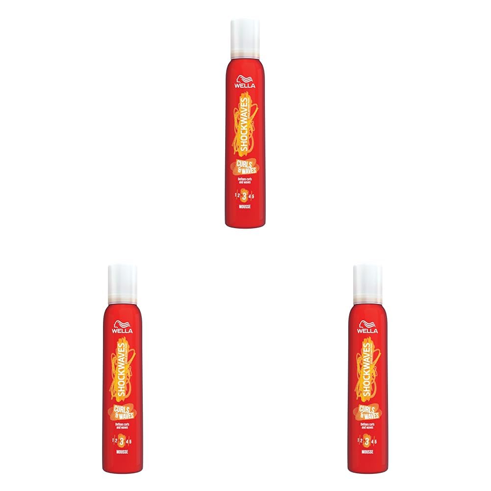 Wella Shockwaves Curls and Waves Mousse, 200 ml - Damaged Box