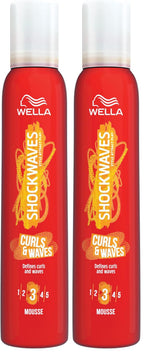Wella Shockwaves Curls and Waves Mousse, 200 ml - Damaged Box