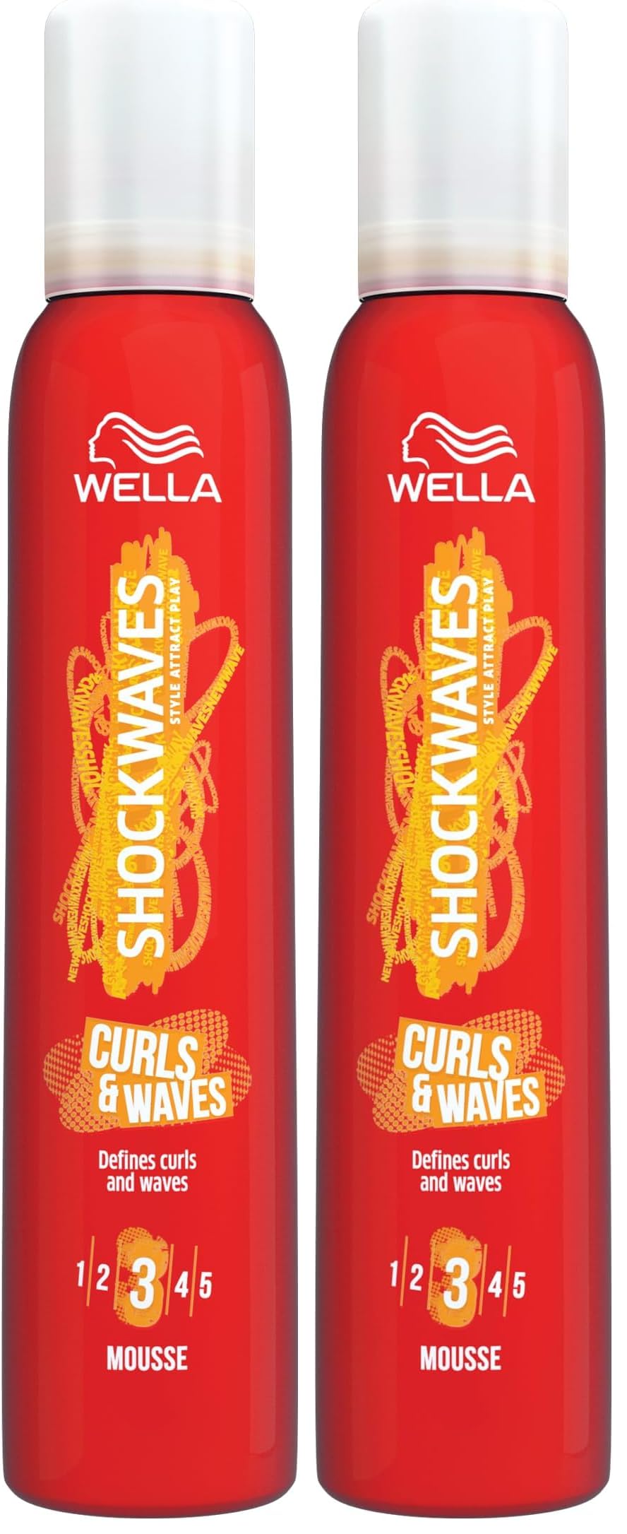 Wella Shockwaves Curls and Waves Mousse, 200 ml - Damaged Box