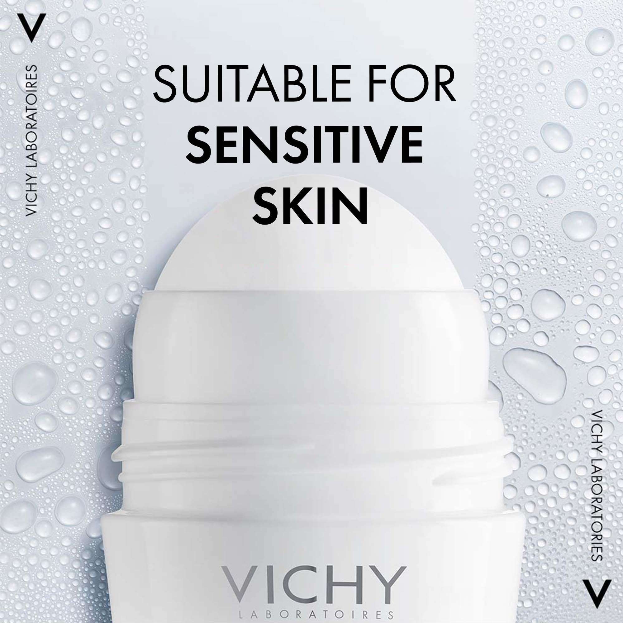 Vichy 24H Dry Touch Roll-On Deodorant for Sensitive Skin 50ml