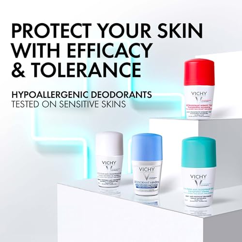 Vichy 24H Dry Touch Roll-On Deodorant for Sensitive Skin 50ml