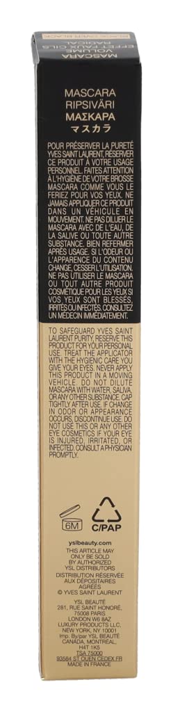 Yves Saint Laurent Volume Effet Faux Cils Radical Mascar, 1 Black, 7.5 ml