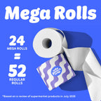 Who Gives A Crap 100% Recycled Toilet Roll Box of 24 Rolls 3-Ply 400 Sheets Eco Friendly Sustainable Bathroom Tissue Double Length Rolls - Damaged Box
