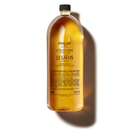 L'OCCITANE - Lavender (Lavande) Liquid Hand Soap Refill - 500 ml - All skin types - Made in France - Damaged Box