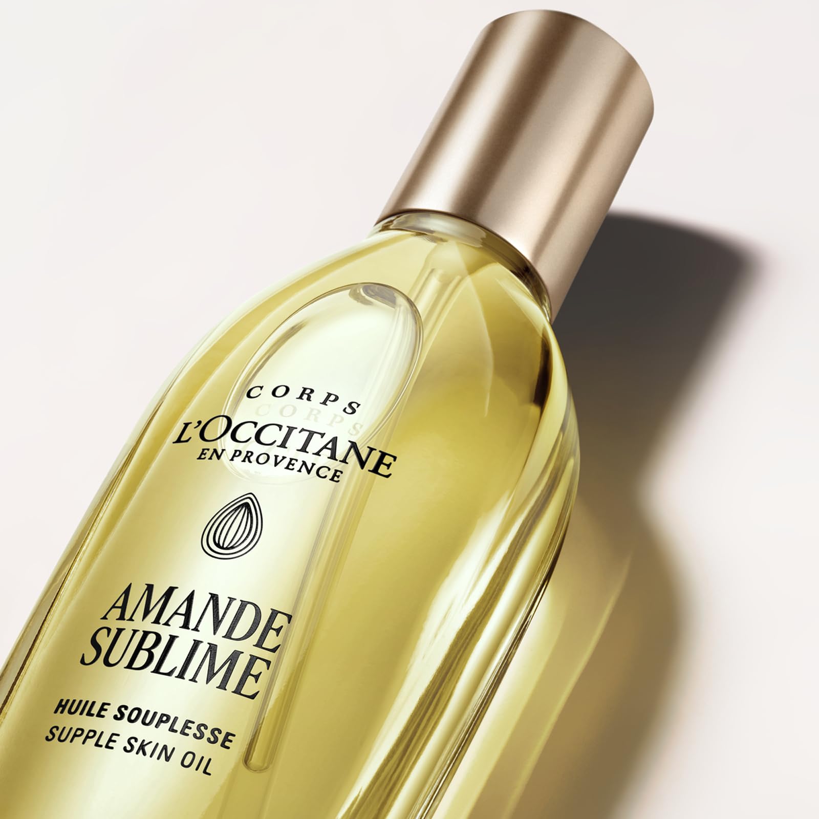 L'OCCITANE - Almond (Amande Sublime) Suppleness Oil - 100 ml - Soothing and firming - Made in France - Damaged Box