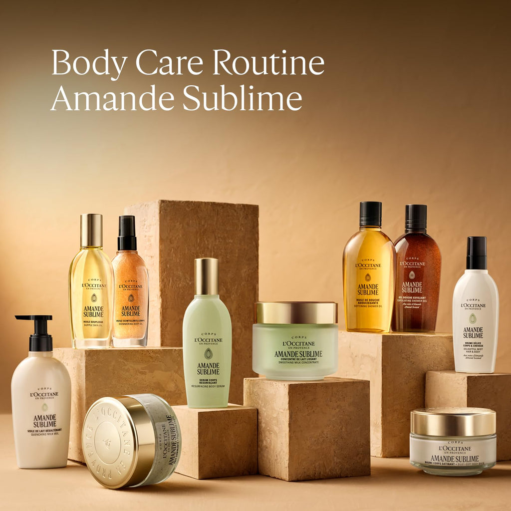 L'OCCITANE - Almond (Amande Sublime) Suppleness Oil - 100 ml - Soothing and firming - Made in France - Damaged Box