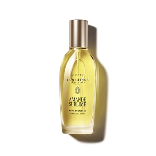 L'OCCITANE - Almond (Amande Sublime) Suppleness Oil - 100 ml - Soothing and firming - Made in France - Damaged Box