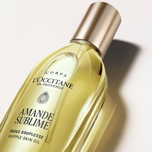 L'OCCITANE - Almond (Amande Sublime) Suppleness Oil - 100 ml - Soothing and firming - Made in France - Damaged Box
