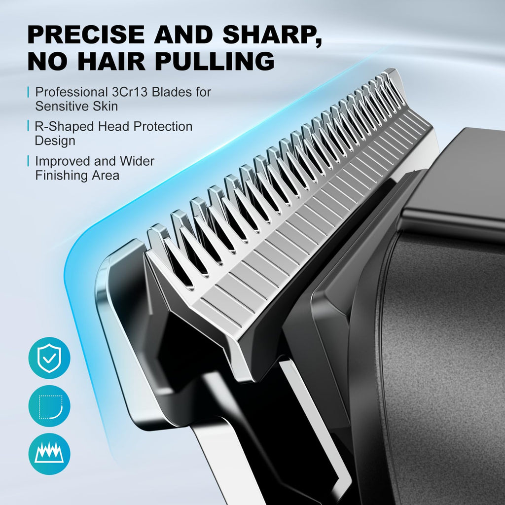 Kensen 4-in-1 Body Hair Trimmer and Beard Shaver for Men, Waterproof Cordless Pubic Grooming Kit, Dual Speed Rechargeable Electric Shaver - Like New