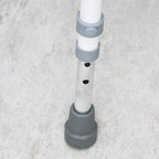 NRS Healthcare Shower Chair with Arms P01560 - Height Adjustable Bath Seat Stool with Backrest for Elderly and Disabled - White and Silver - Very Good