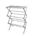 1Above 3 Tier Expandable Clothes Airer 7.5m Drying Space Indoor Laundry Drying Rack Compact Folding Steel Clothes Horse Cool Grey - Very Good