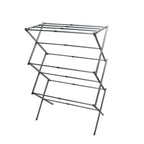 1Above 3 Tier Expandable Clothes Airer 7.5m Drying Space Indoor Laundry Drying Rack Compact Folding Steel Clothes Horse Cool Grey - Very Good