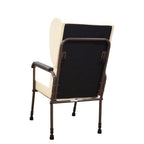 Aidapt Chesterfield Orthopaedic High Back Chair Adjustable Height Mobility Armchair Easy Clean Blue Vinyl Seat for Elderly and Disabled - Damaged Box