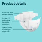 Amazon Ultra Dry Nappies Size 4 8-14kg Bulk Pack 168 Count Baby Diapers with Absorption Channels 2 x 84 Pack