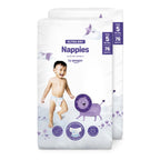 Amazon Mama Bear Ultra Dry Nappies Size 5 10-16kg Baby Diapers with Absorption Channels Bulk Buy 152 Pack 2 x 76 Count - Like New