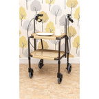 Aidapt VR164B Strolley Trolley Height Adjustable Mobility Aid with Brakes and Removable Trays for Kitchen Meal and Drink Transfer - Damaged Box