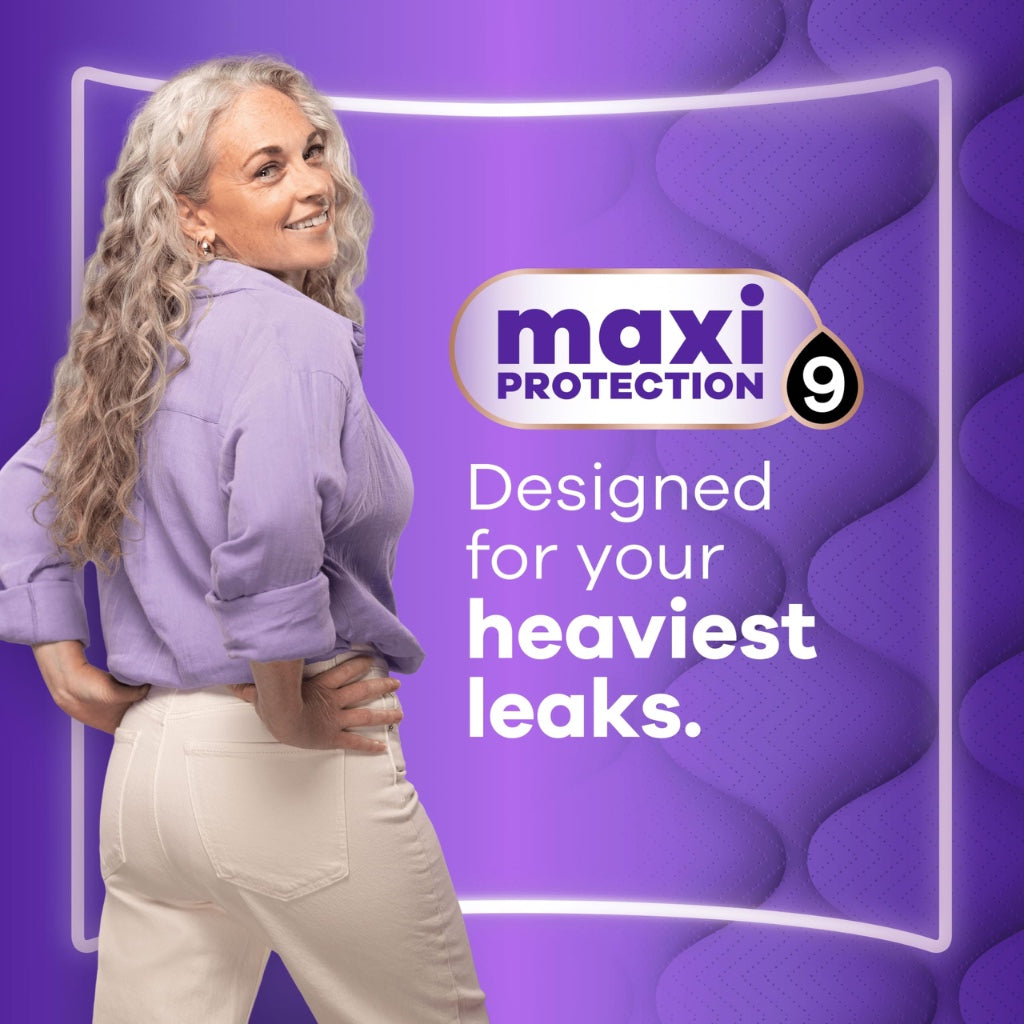 Always Discreet Maxi Comfort Incontinence Pads Level 9 Absorbency 48 Pack Extra Secure Bladder Weakness Towels for Women with Odour Lock - Damaged Box