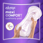 Always Discreet Maxi Comfort Incontinence Pads Level 9 Absorbency 48 Pack Extra Secure Bladder Weakness Towels for Women with Odour Lock - Damaged Box