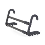 Beldray Over Radiator Airer Pack of 2 Extendable Clothes Drying Racks with Sock Clips White and Grey 46cm Laundry Rail for Towels and Linen - Damaged Box