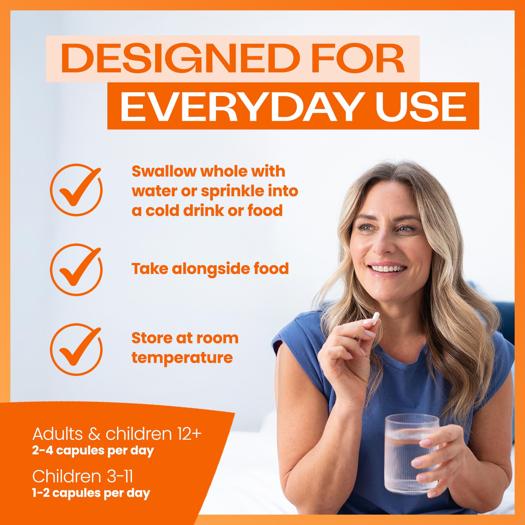 Bio-Kult Everyday Multi-Strain Formulation 120 Capsules - Probiotic Supplement for Digestive System and Gut Health Support - Pack of 1 - Damaged Box - BBE 11/2026