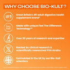 Bio-Kult Everyday Multi-Strain Formulation 120 Capsules - Probiotic Supplement for Digestive System and Gut Health Support - Pack of 1 - Damaged Box - BBE 11/2026