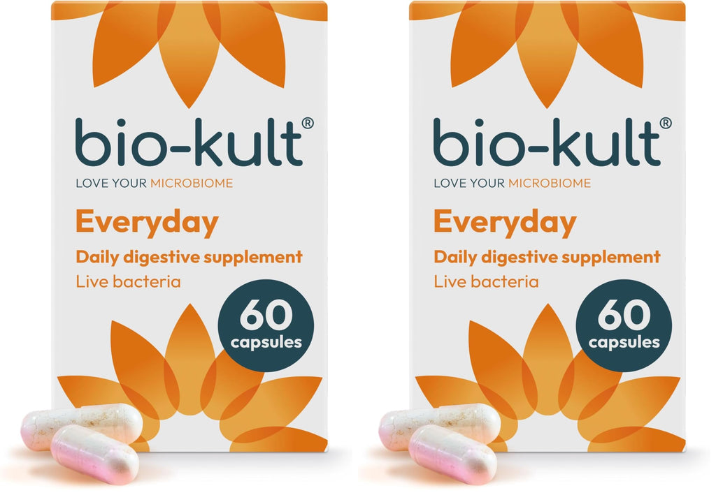 Bio-Kult Everyday Multi-Strain Formulation 120 Capsules - Probiotic Supplement for Digestive System and Gut Health Support - Pack of 1 - Damaged Box - BBE 11/2026